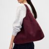 Vegane Wildleder-Slouchy-Tragetasche