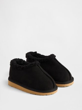 Vegane Wildlederschuhe mit Sherpa-Futter für Kleinkinder