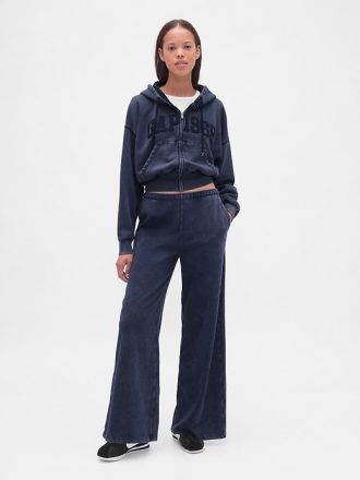 VintageSoft – Baggy-Jogginghose mit Logo