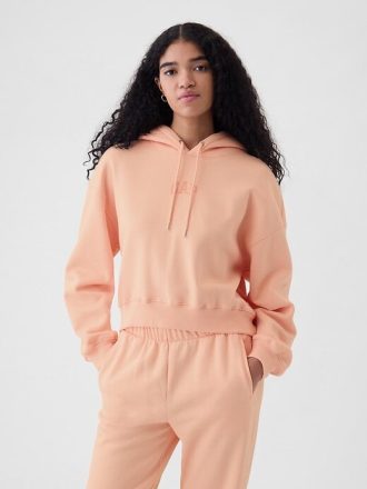 VintageSoft Crop Hoodie