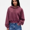 VintageSoft Crop-Hoodie mit Logo VintageSoft Crop-Hoodie mit Logo
