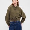 VintageSoft Crop-Hoodie mit Logo VintageSoft Crop-Hoodie mit Logo
