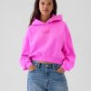 VintageSoft Crop-Hoodie mit Logo VintageSoft Crop-Hoodie mit Logo