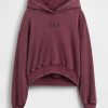 VintageSoft Crop-Hoodie mit Logo VintageSoft Crop-Hoodie mit Logo