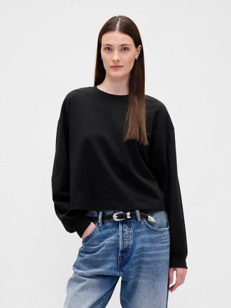 VintageSoft Crop Sweatshirt aus Bio-Baumwolle