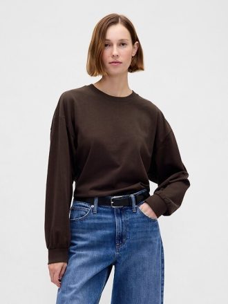 VintageSoft Crop Sweatshirt aus Bio-Baumwolle