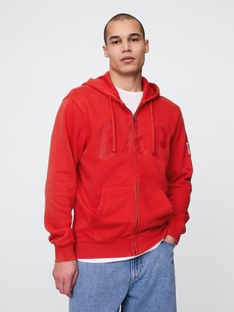 VintageSoft Gap Logo-Kapuzenpullover mit Reißverschluss