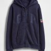VintageSoft Gap Logo-Kapuzenpullover mit Reißverschluss VintageSoft Gap Logo-Kapuzenpullover mit Reißverschluss