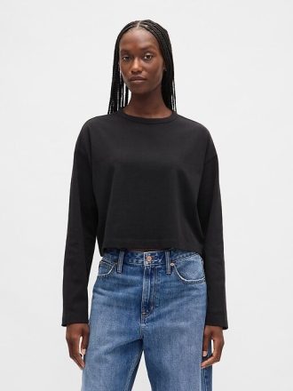 VintageSoft Heavyweight Crop T-Shirt aus Bio-Baumwolle