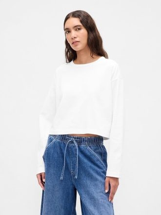 VintageSoft Heavyweight Crop T-Shirt aus Bio-Baumwolle