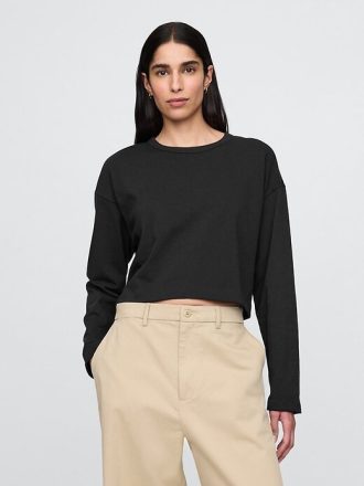 VintageSoft Heavyweight Crop T-Shirt aus Bio-Baumwolle