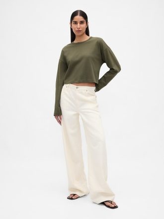 VintageSoft Heavyweight Crop T-Shirt aus Bio-Baumwolle