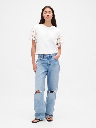 VintageSoft Heavyweight Crop T-Shirt aus Bio-Baumwolle