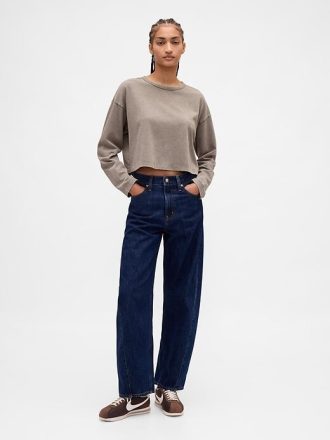VintageSoft Heavyweight Crop T-Shirt aus Bio-Baumwolle