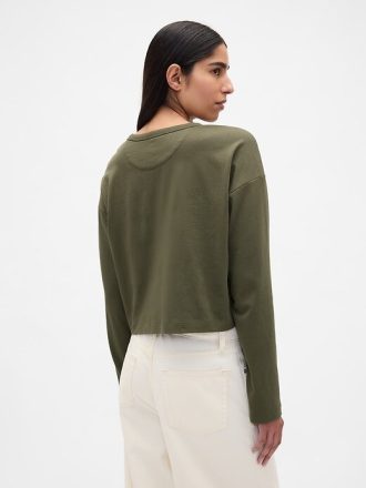 VintageSoft Heavyweight Crop T-Shirt aus Bio-Baumwolle