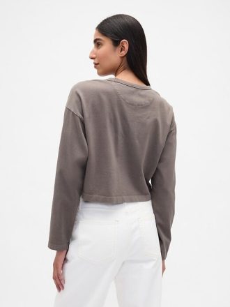 VintageSoft Heavyweight Crop T-Shirt aus Bio-Baumwolle