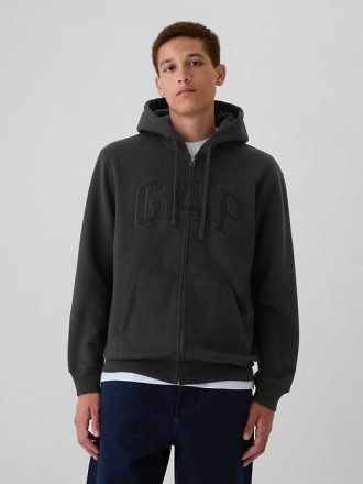 VintageSoft Hoodie mit durchgehendem Reißverschluss für Erwachsene