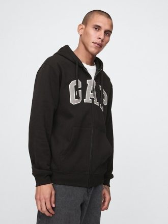 VintageSoft Hoodie mit durchgehendem Reißverschluss für Erwachsene