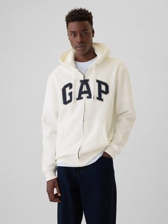 VintageSoft Hoodie mit durchgehendem Reißverschluss für Erwachsene