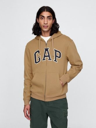 VintageSoft Hoodie mit durchgehendem Reißverschluss für Erwachsene