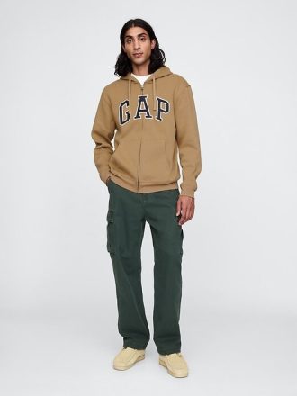 VintageSoft Hoodie mit durchgehendem Reißverschluss für Erwachsene