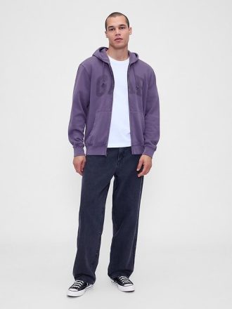 VintageSoft Hoodie mit durchgehendem Reißverschluss für Erwachsene VintageSoft Hoodie mit durchgehendem Reißverschluss für Erwachsene