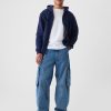 VintageSoft Hoodie mit durchgehendem Reißverschluss für Erwachsene VintageSoft Hoodie mit durchgehendem Reißverschluss für Erwachsene