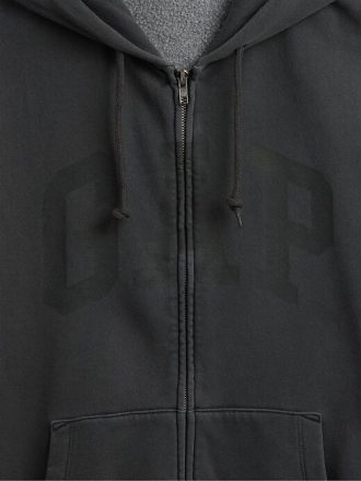 VintageSoft Hoodie mit durchgehendem Reißverschluss für Erwachsene VintageSoft Hoodie mit durchgehendem Reißverschluss für Erwachsene
