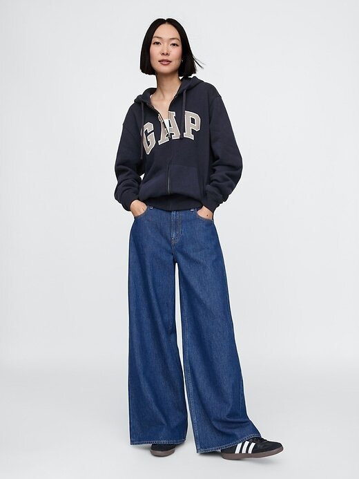 VintageSoft Hoodie mit durchgehendem Reißverschluss für Erwachsene VintageSoft Hoodie mit durchgehendem Reißverschluss für Erwachsene