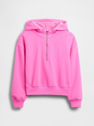 VintageSoft Hoodie mit halbem Reißverschluss für Kinder