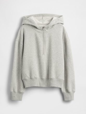 VintageSoft Hoodie mit halbem Reißverschluss für Kinder