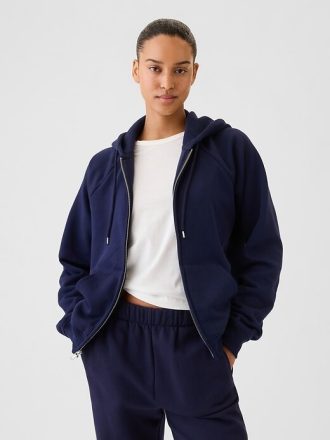 VintageSoft Kapuzenjacke mit Reißverschluss