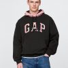 VintageSoft karierter Kapuzenpullover mit Bogenlogo