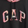 VintageSoft karierter Kapuzenpullover mit Bogenlogo