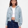 VintageSoft Keil-Hoodie mit durchgehendem Reißverschluss VintageSoft Keil-Hoodie mit durchgehendem Reißverschluss