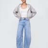 VintageSoft Keil-Hoodie mit durchgehendem Reißverschluss VintageSoft Keil-Hoodie mit durchgehendem Reißverschluss