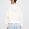VintageSoft Keil-Hoodie mit durchgehendem Reißverschluss