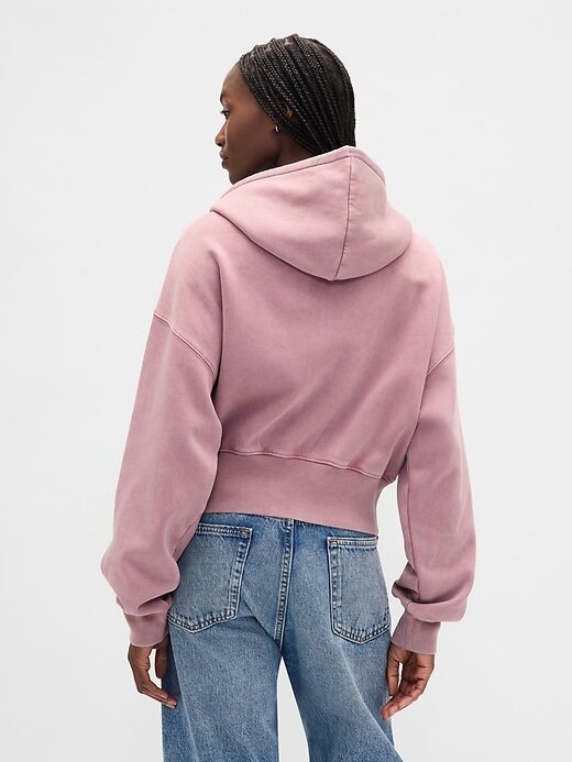 VintageSoft Keil-Hoodie mit durchgehendem Reißverschluss VintageSoft Keil-Hoodie mit durchgehendem Reißverschluss