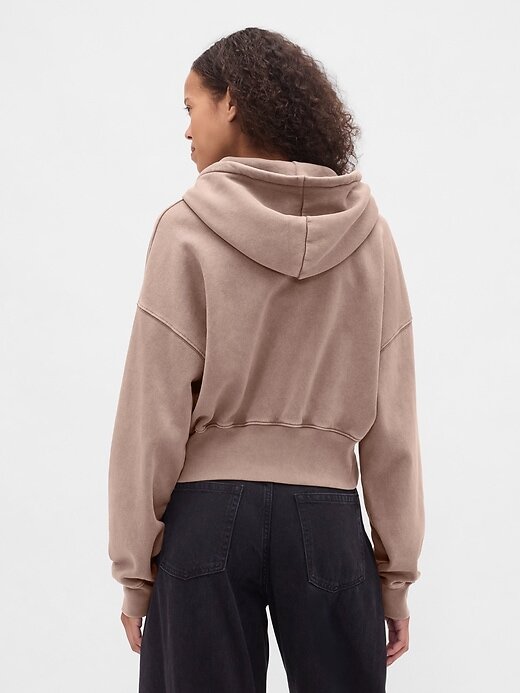 VintageSoft Keil-Hoodie mit durchgehendem Reißverschluss VintageSoft Keil-Hoodie mit durchgehendem Reißverschluss