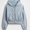 VintageSoft Keil-Hoodie mit durchgehendem Reißverschluss VintageSoft Keil-Hoodie mit durchgehendem Reißverschluss