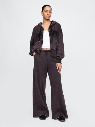 VintageSoft Baggy Jogginghose mit weitem Bein