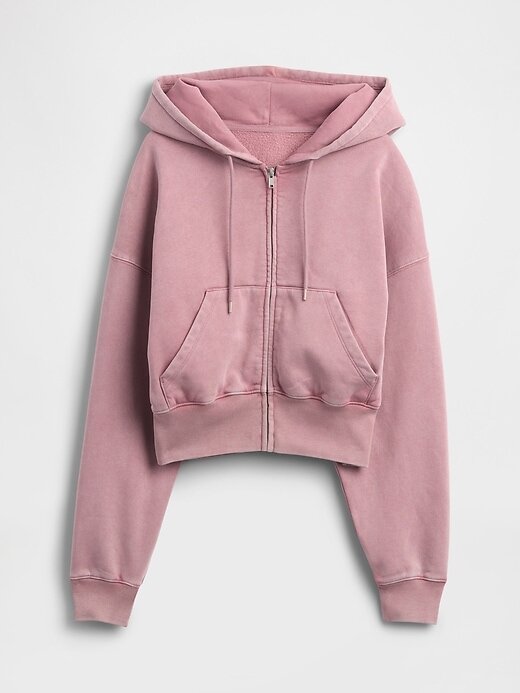 VintageSoft Keil-Hoodie mit durchgehendem Reißverschluss VintageSoft Keil-Hoodie mit durchgehendem Reißverschluss