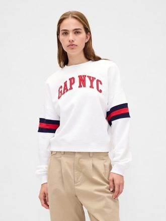VintageSoft – Keil-Sweatshirt mit Logo