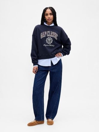 VintageSoft – Keil-Sweatshirt mit Logo