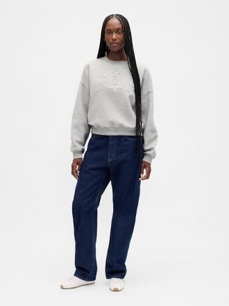 VintageSoft – Keil-Sweatshirt mit Logo