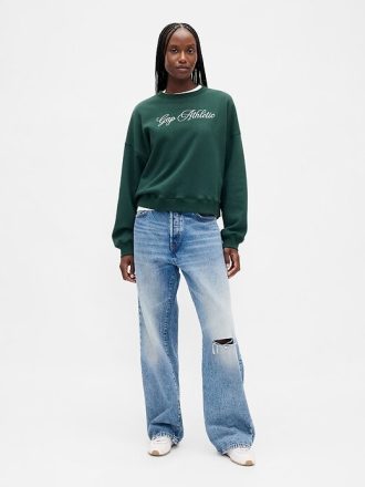 VintageSoft – Keil-Sweatshirt mit Logo