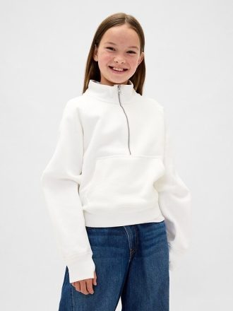 VintageSoft Pullover mit halbem Reißverschluss für Kinder