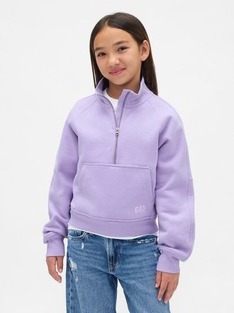 VintageSoft Pullover mit halbem Reißverschluss für Kinder