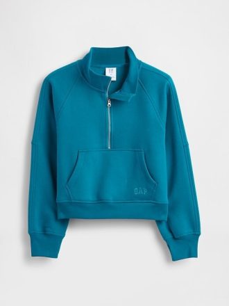 VintageSoft Pullover mit halbem Reißverschluss für Kinder