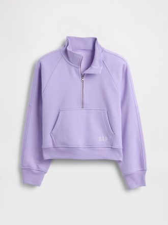 VintageSoft Pullover mit halbem Reißverschluss für Kinder